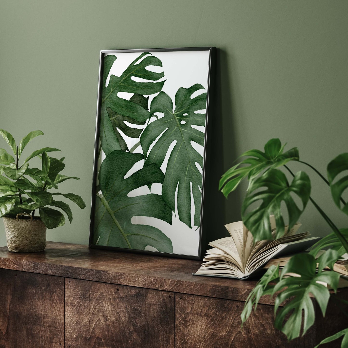 Monstera Leaves Poster
