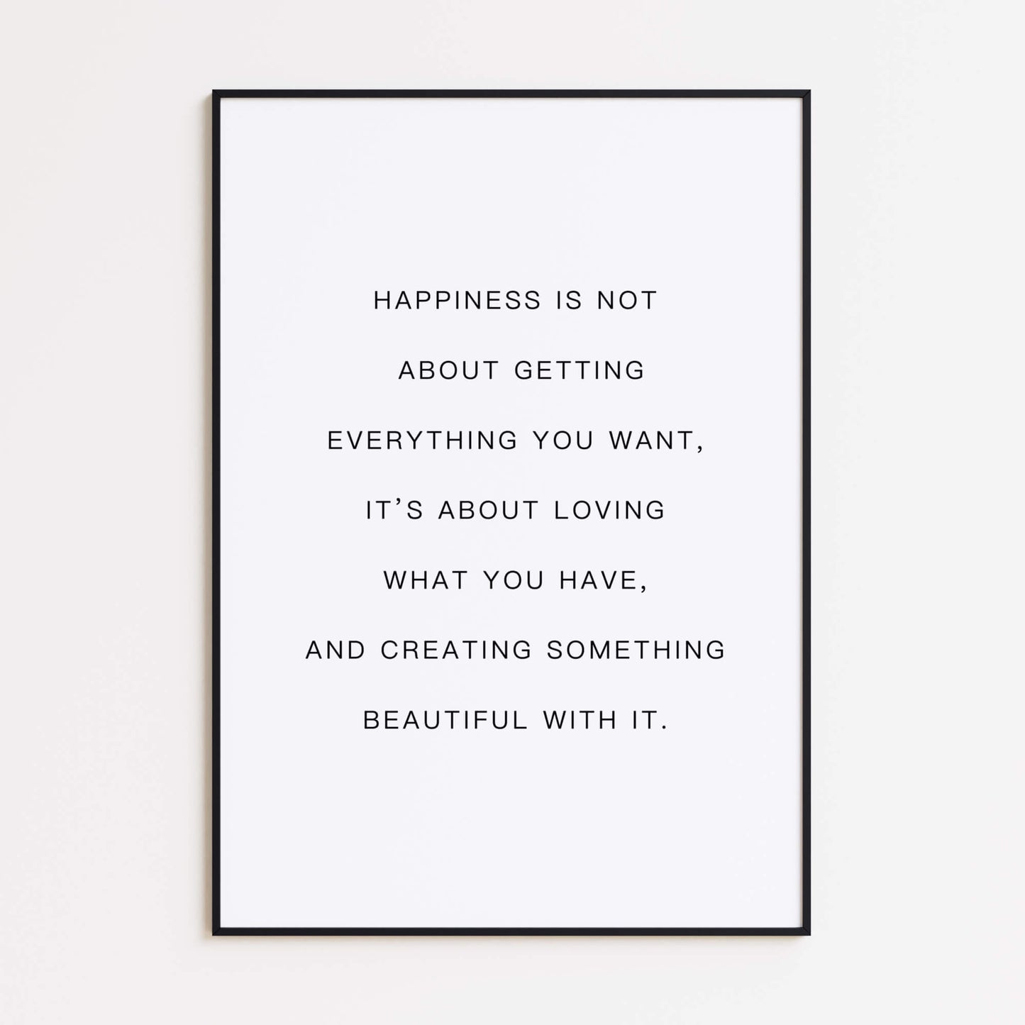 Happiness Quote Poster
