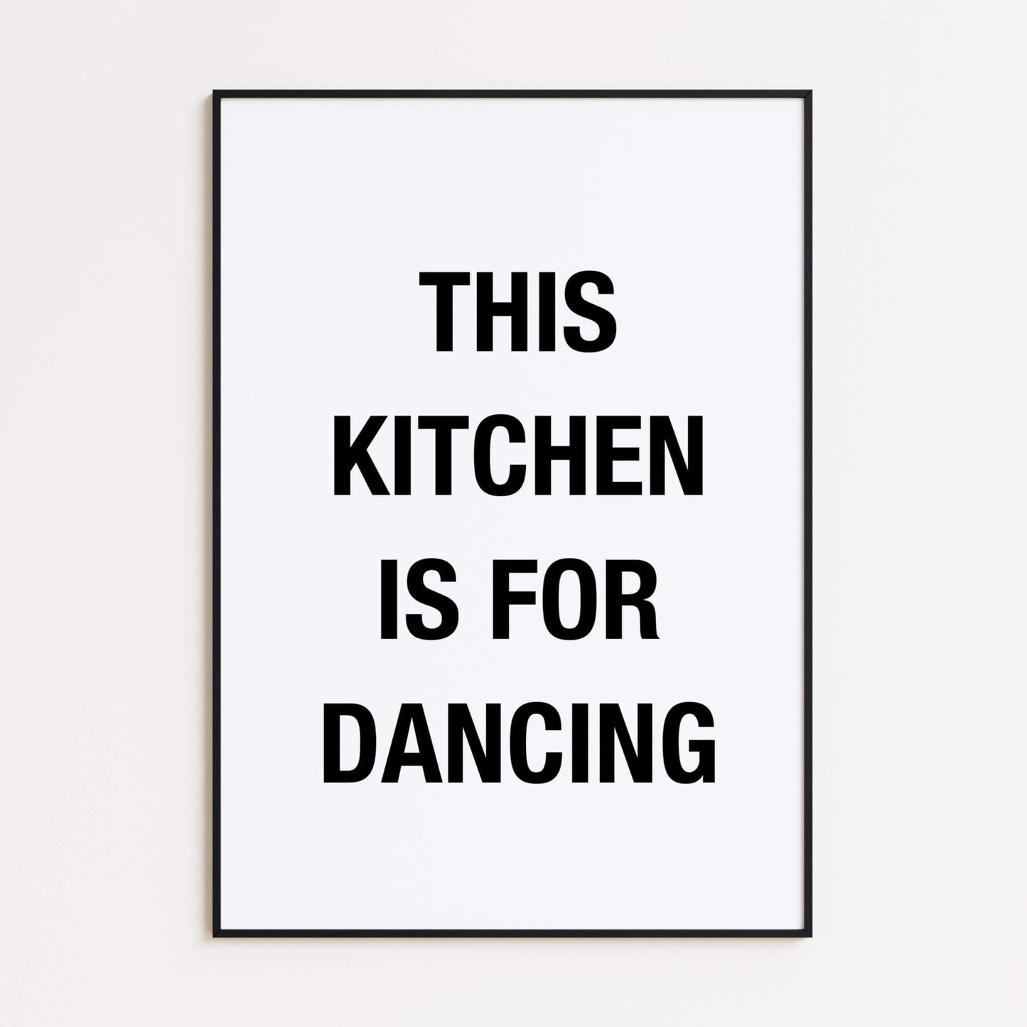 Kitchen Dancing Poster
