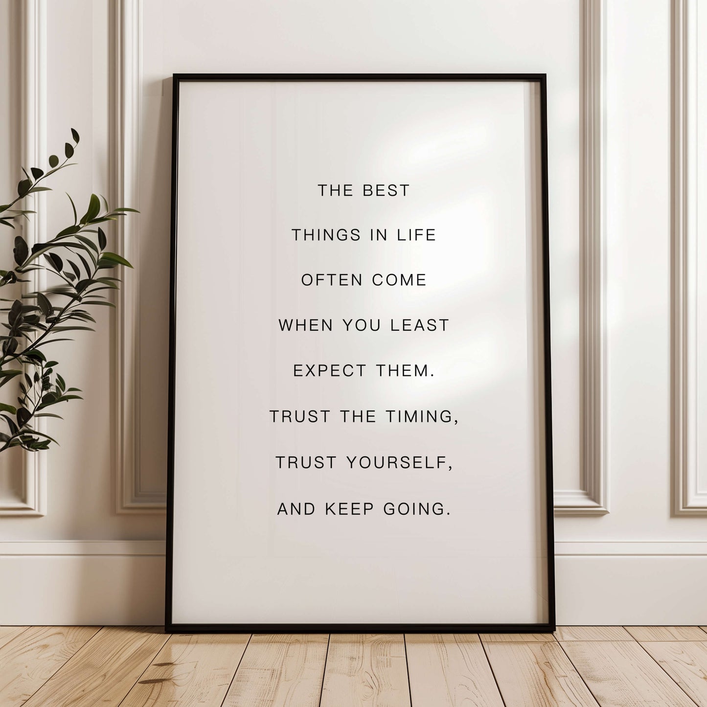 Trust the Timing Poster