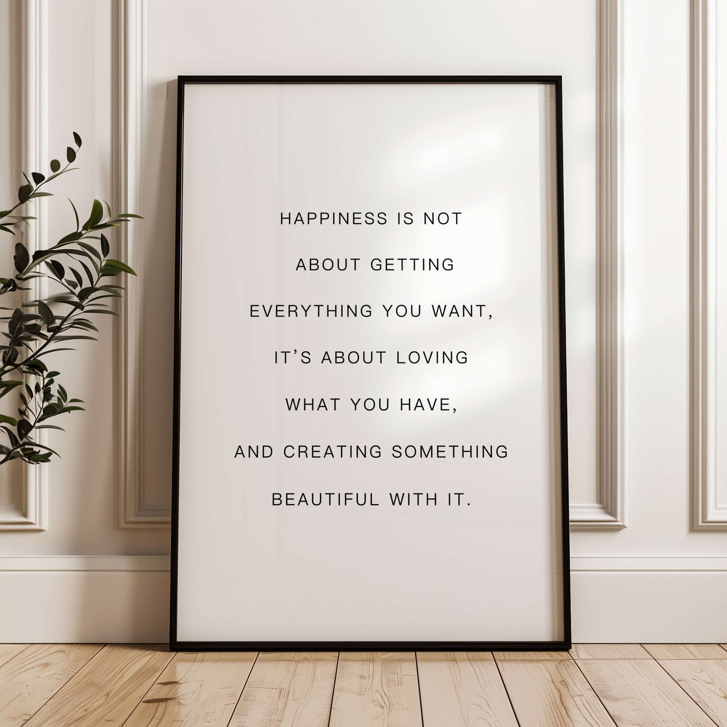 Happiness Quote Poster