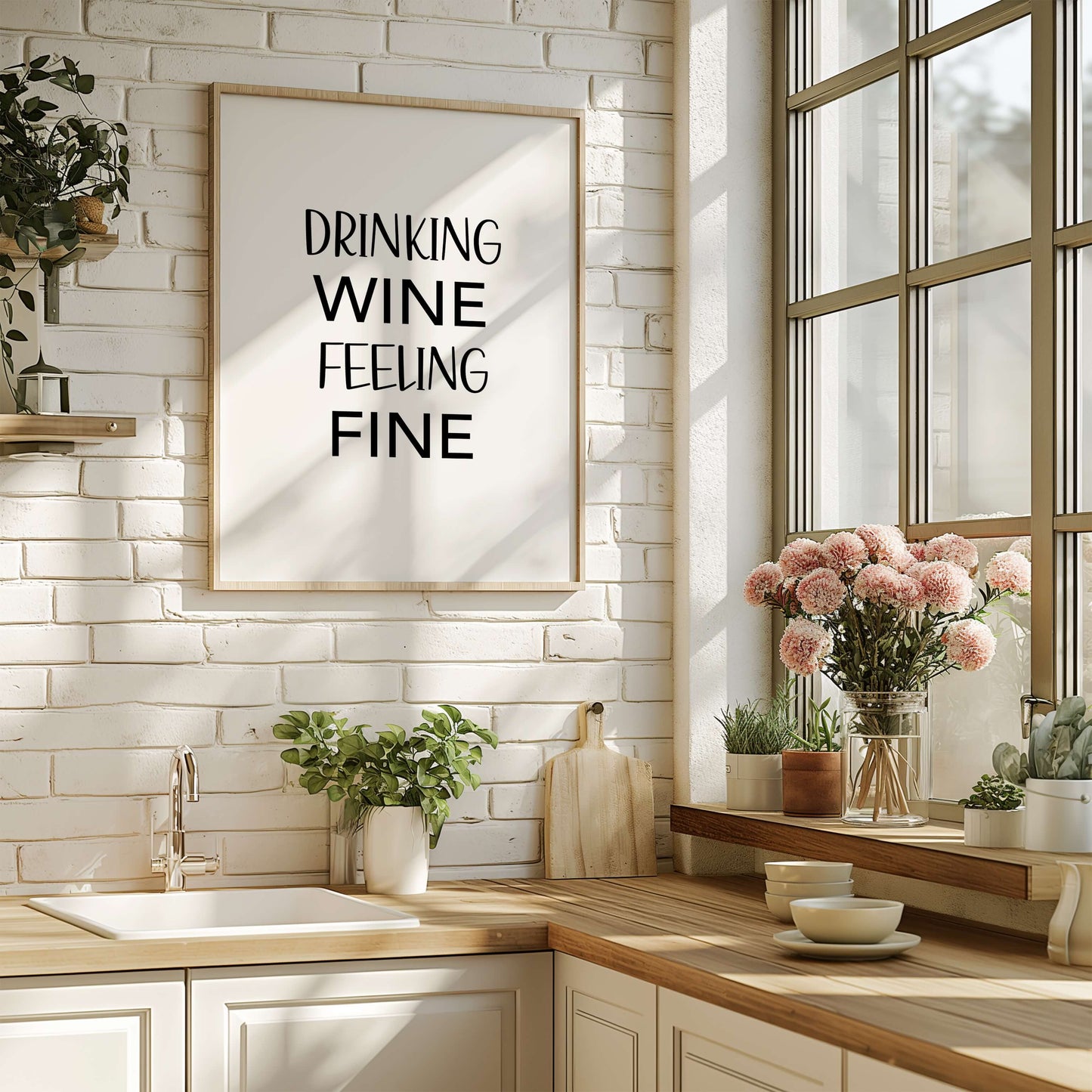 Wine Feeling Fine Poster