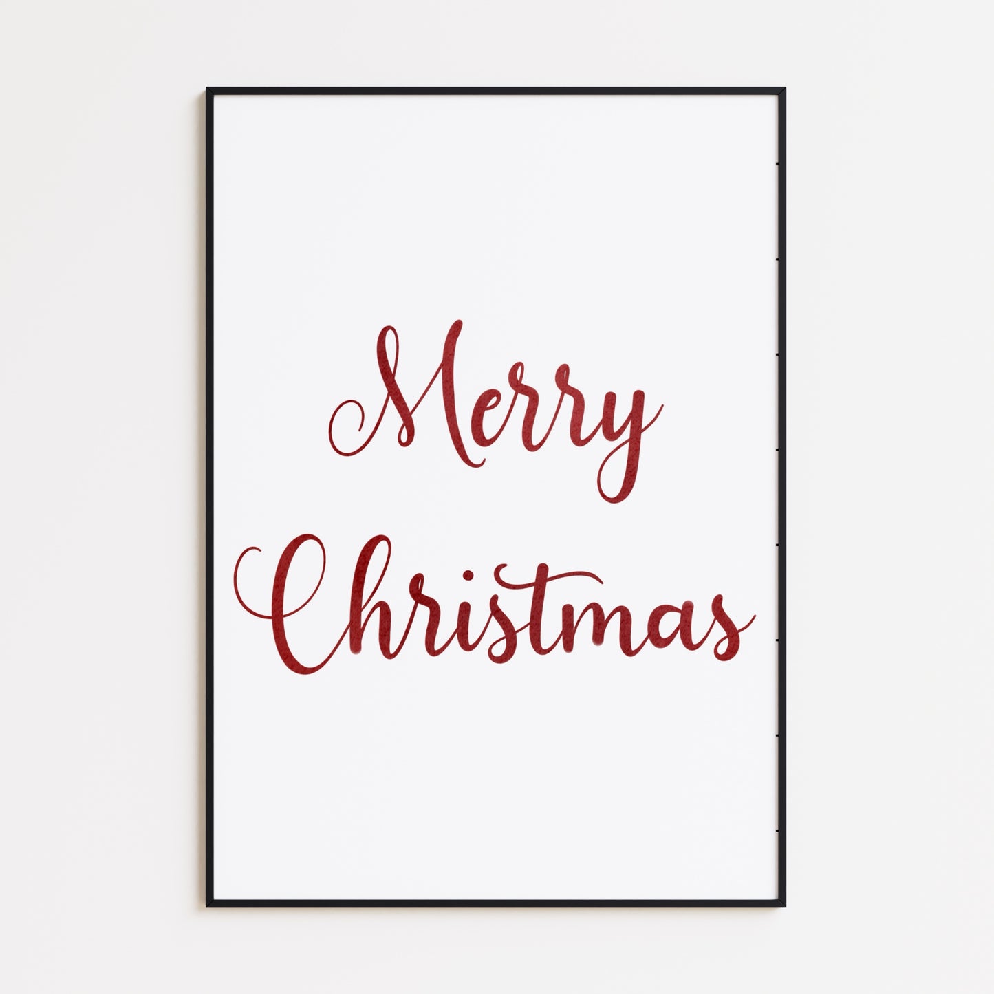 Frohe Weihnachten Kalligraphie Poster