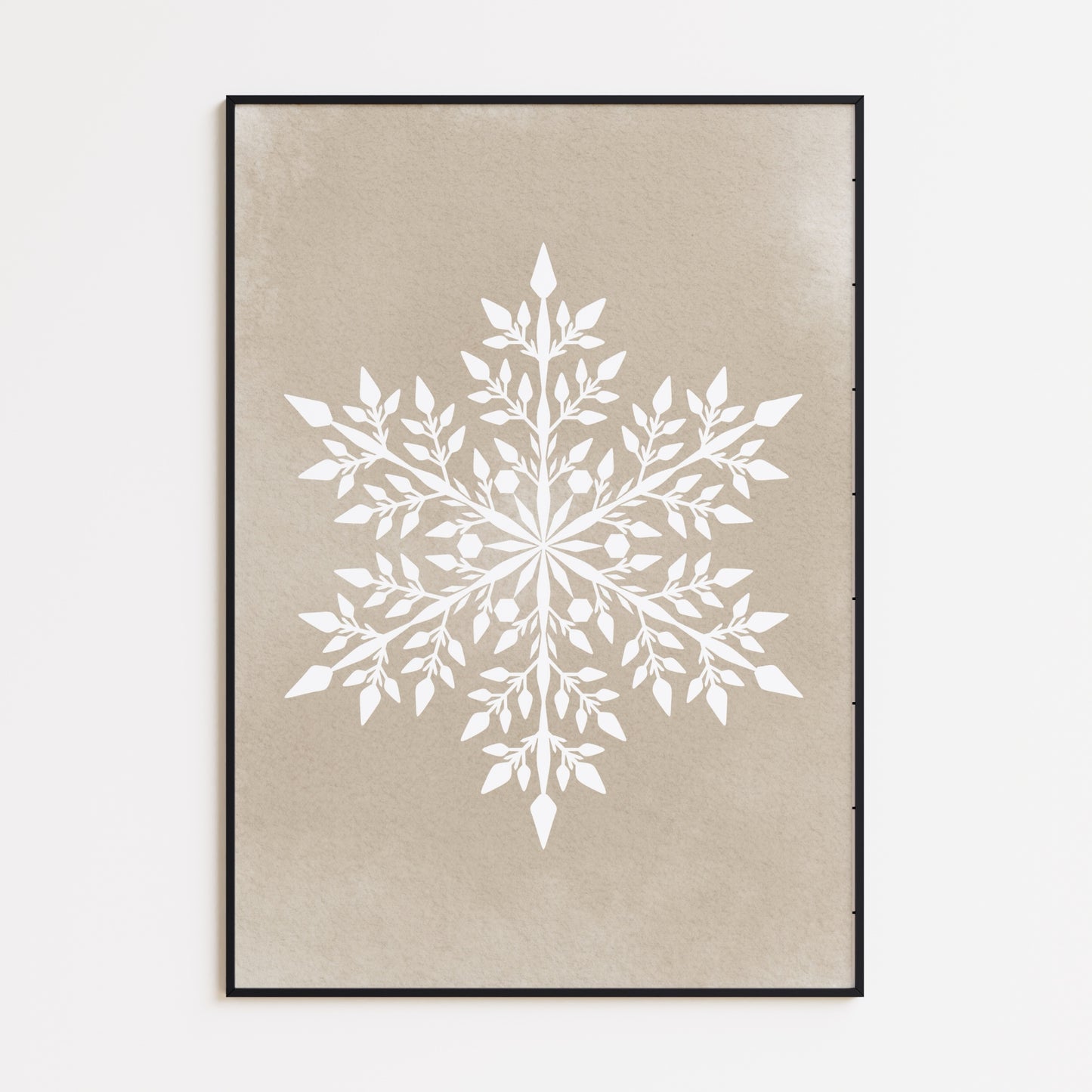 Harmonische Schneeflocke Poster