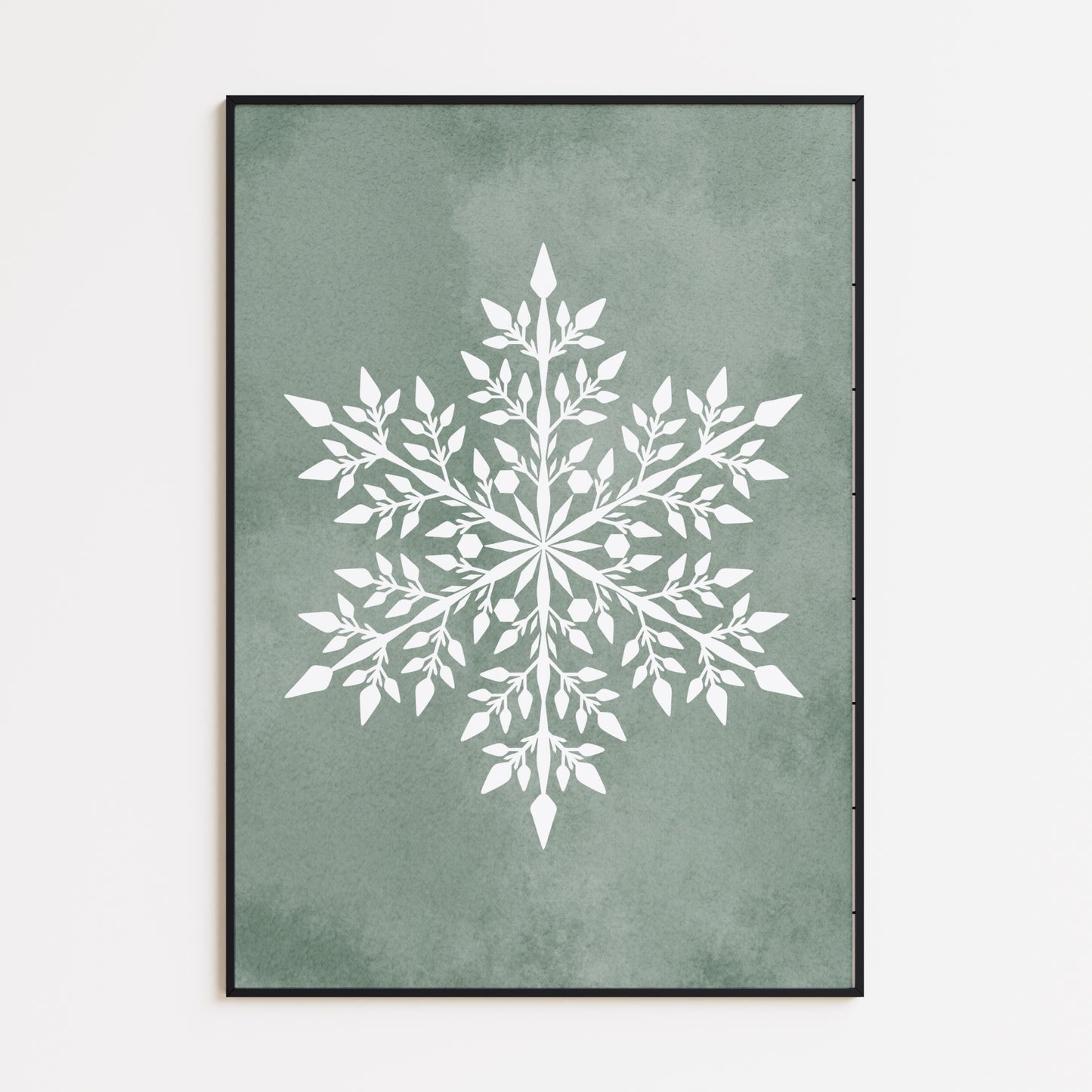 Harmonische Schneeflocke Poster
