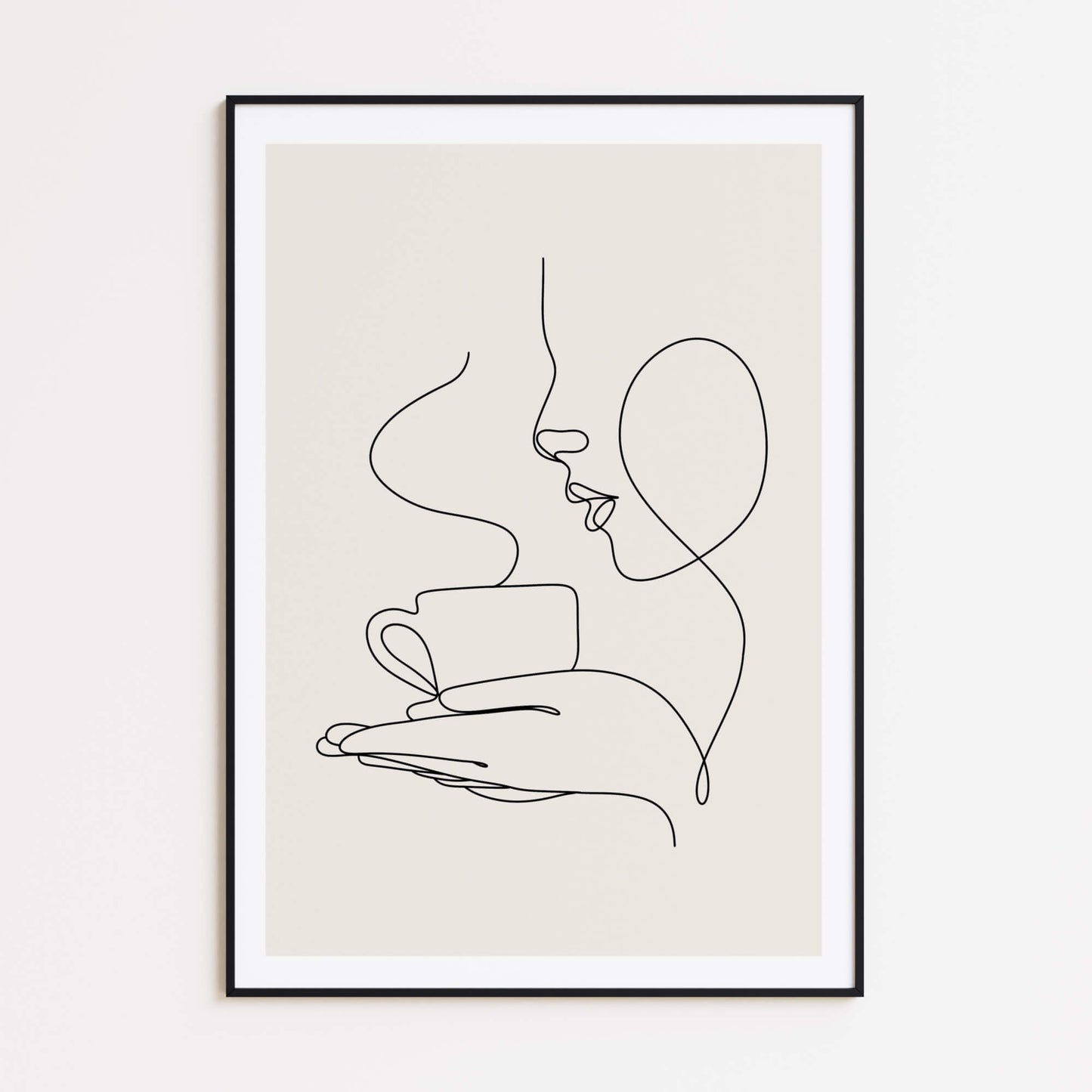 Coffee Moment Line Art Poster