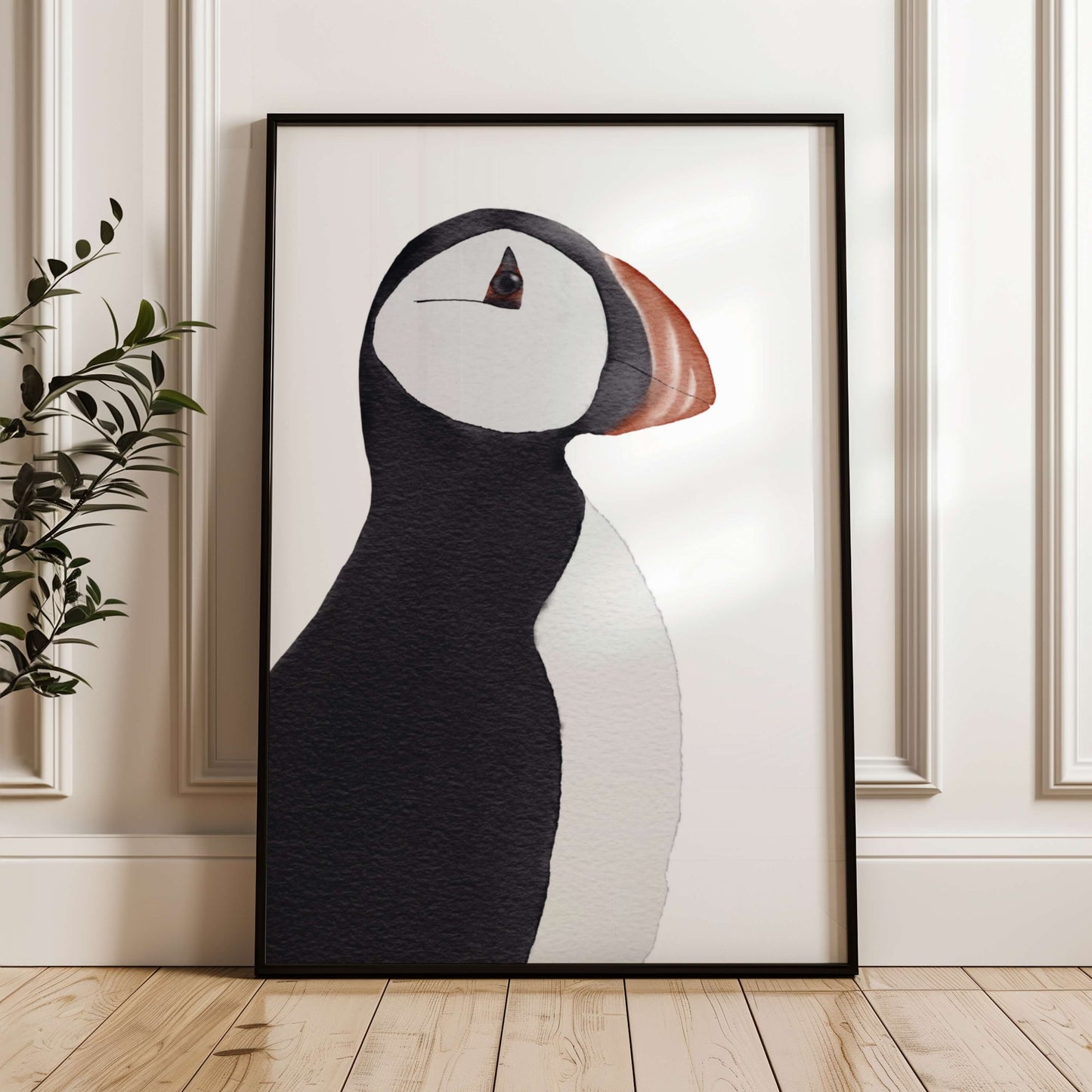 Puffin Portrait Poster