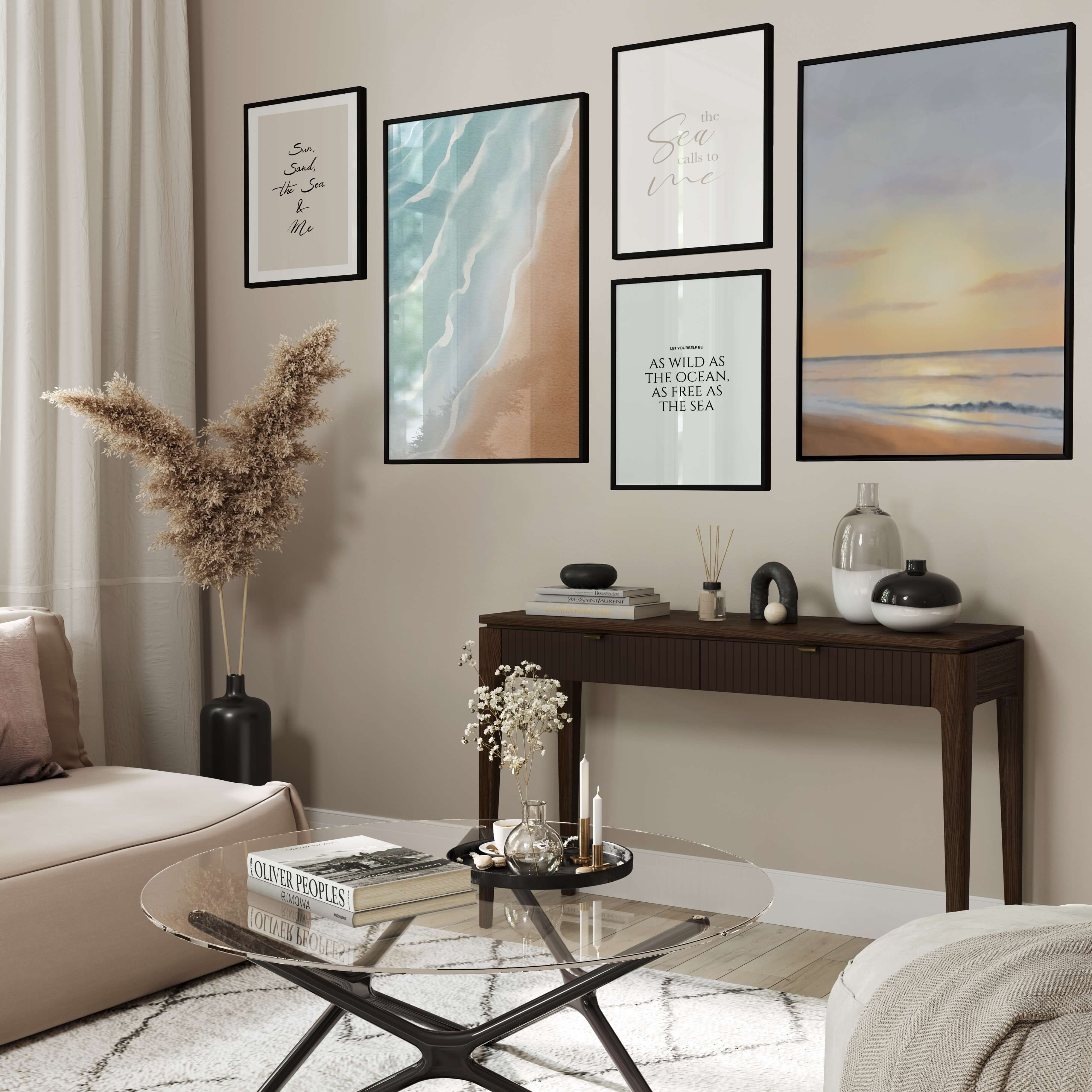 Seaside Serenity Gallery Wall