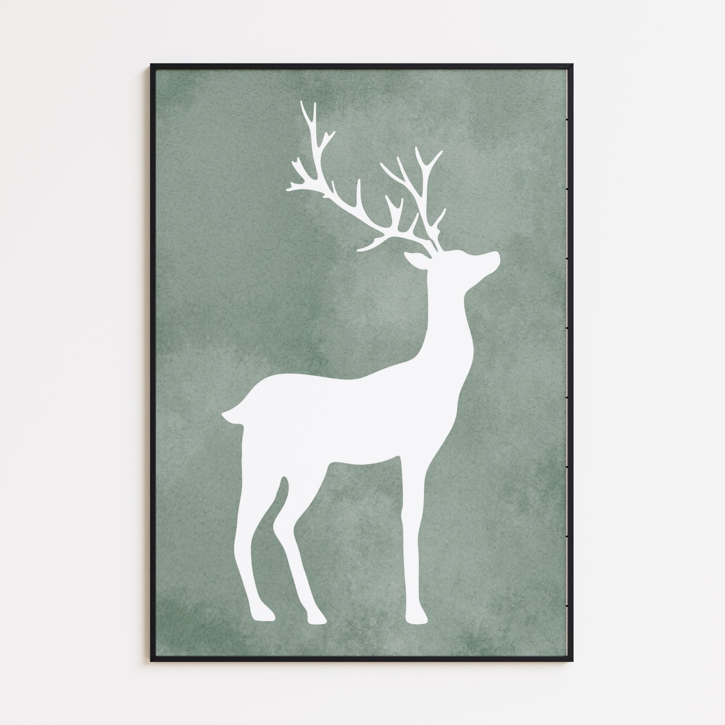 Hirsch Silhouette Poster
