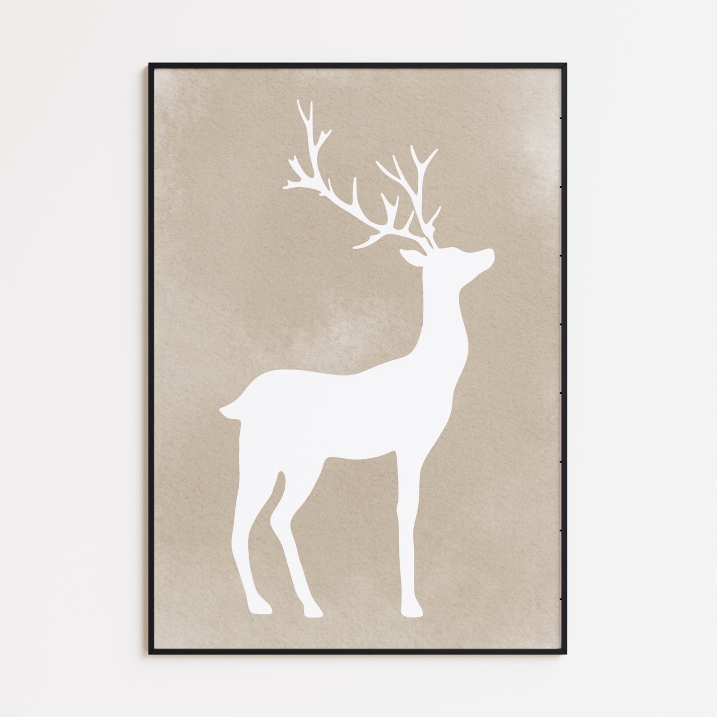 Hirsch Silhouette Poster