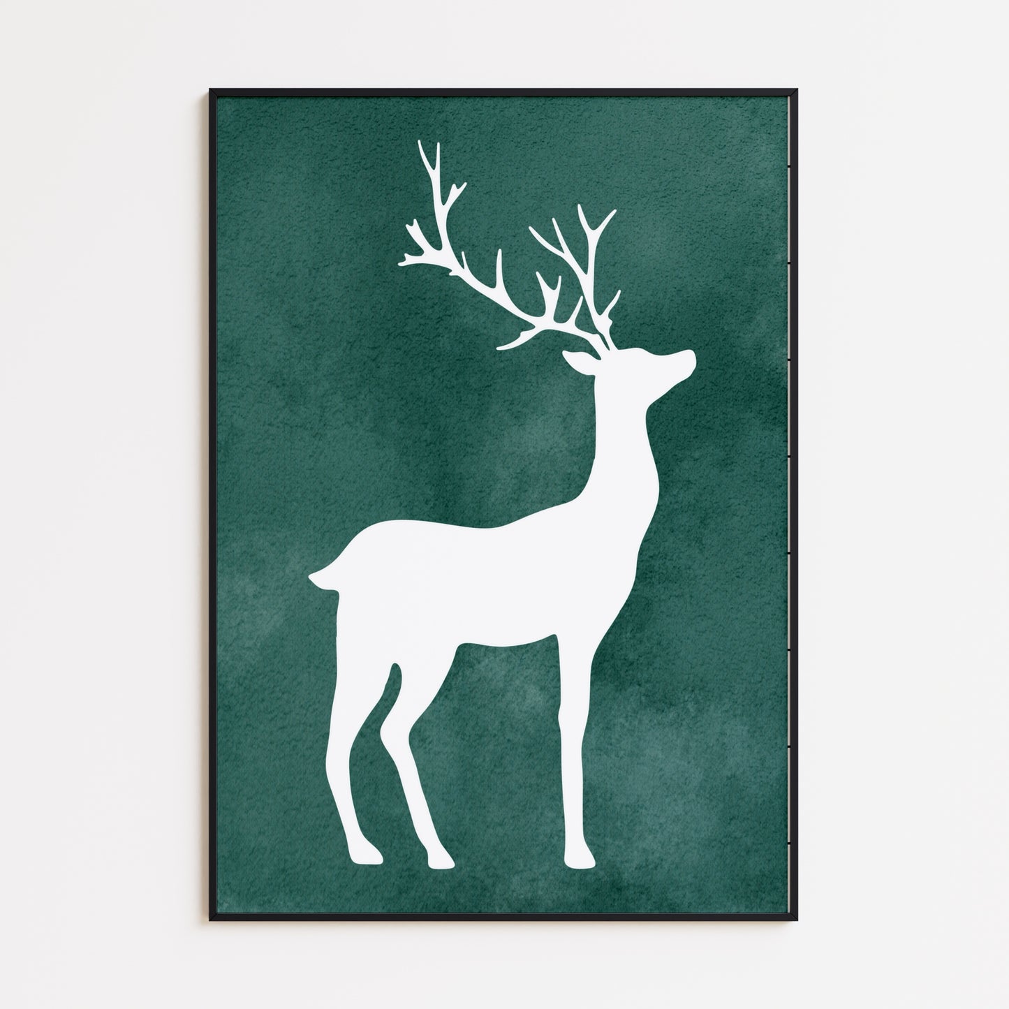 Hirsch Silhouette Poster