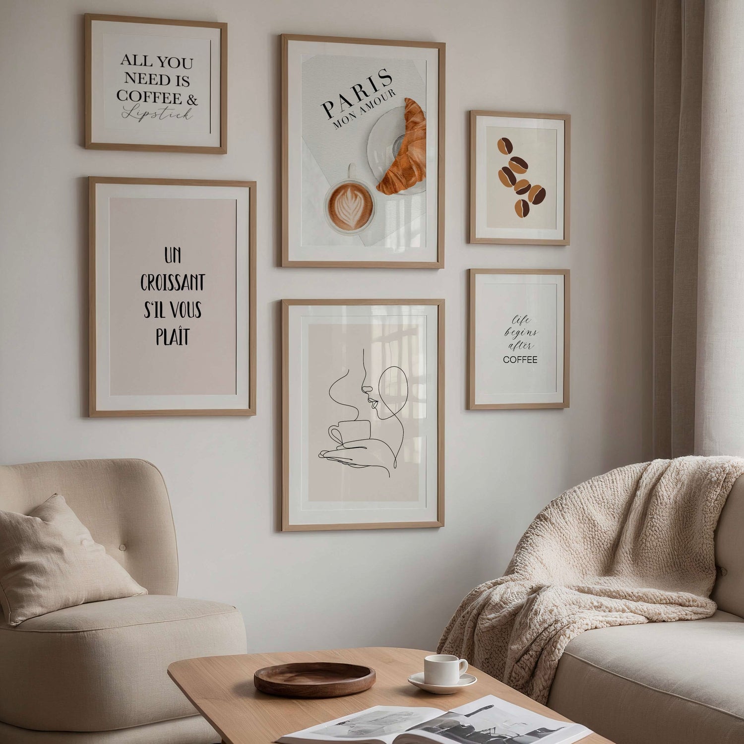 Café Elegance Gallery Wall