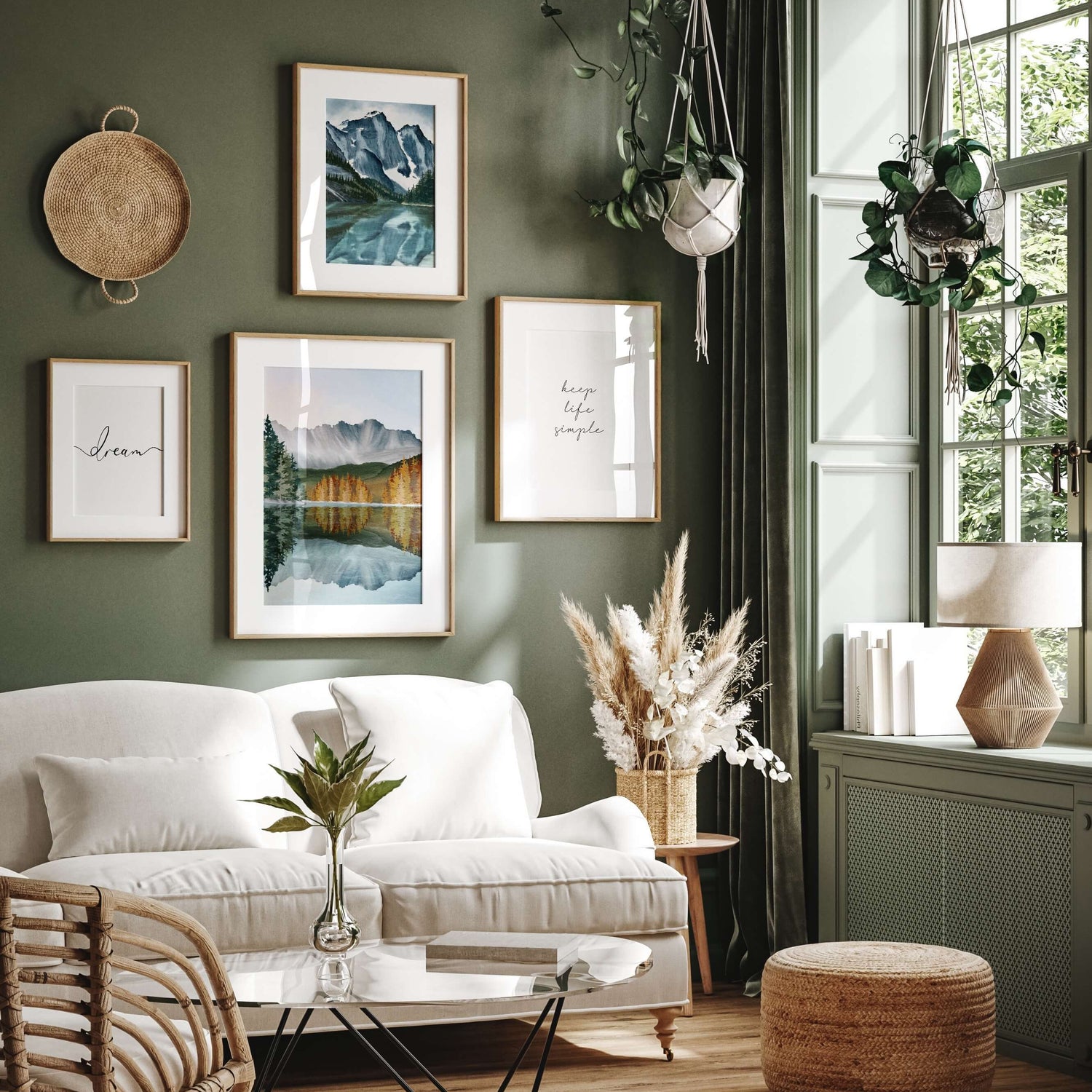 Bergpanorama Bilderwand