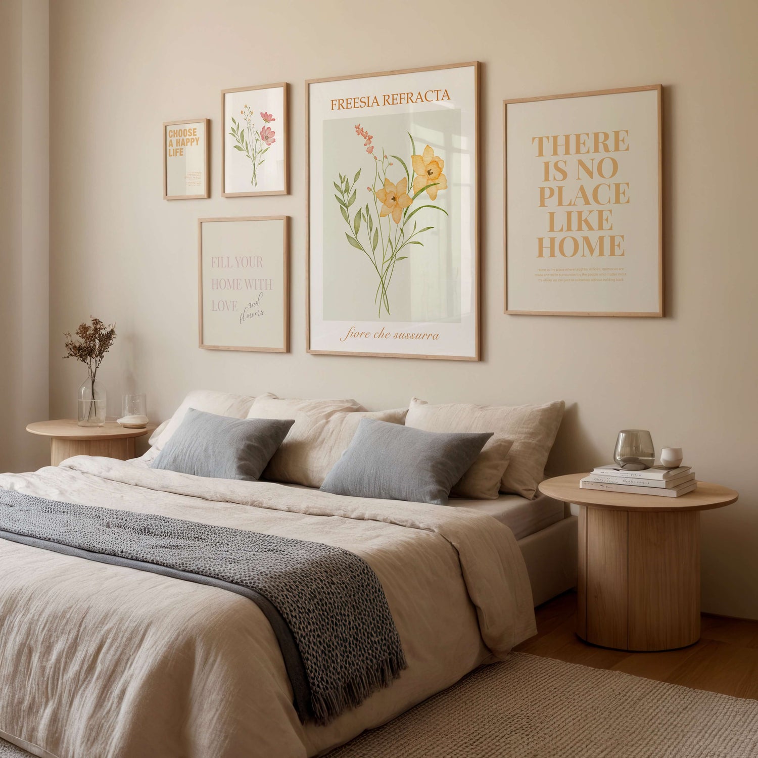 Soft Botanicals Gallery Wall