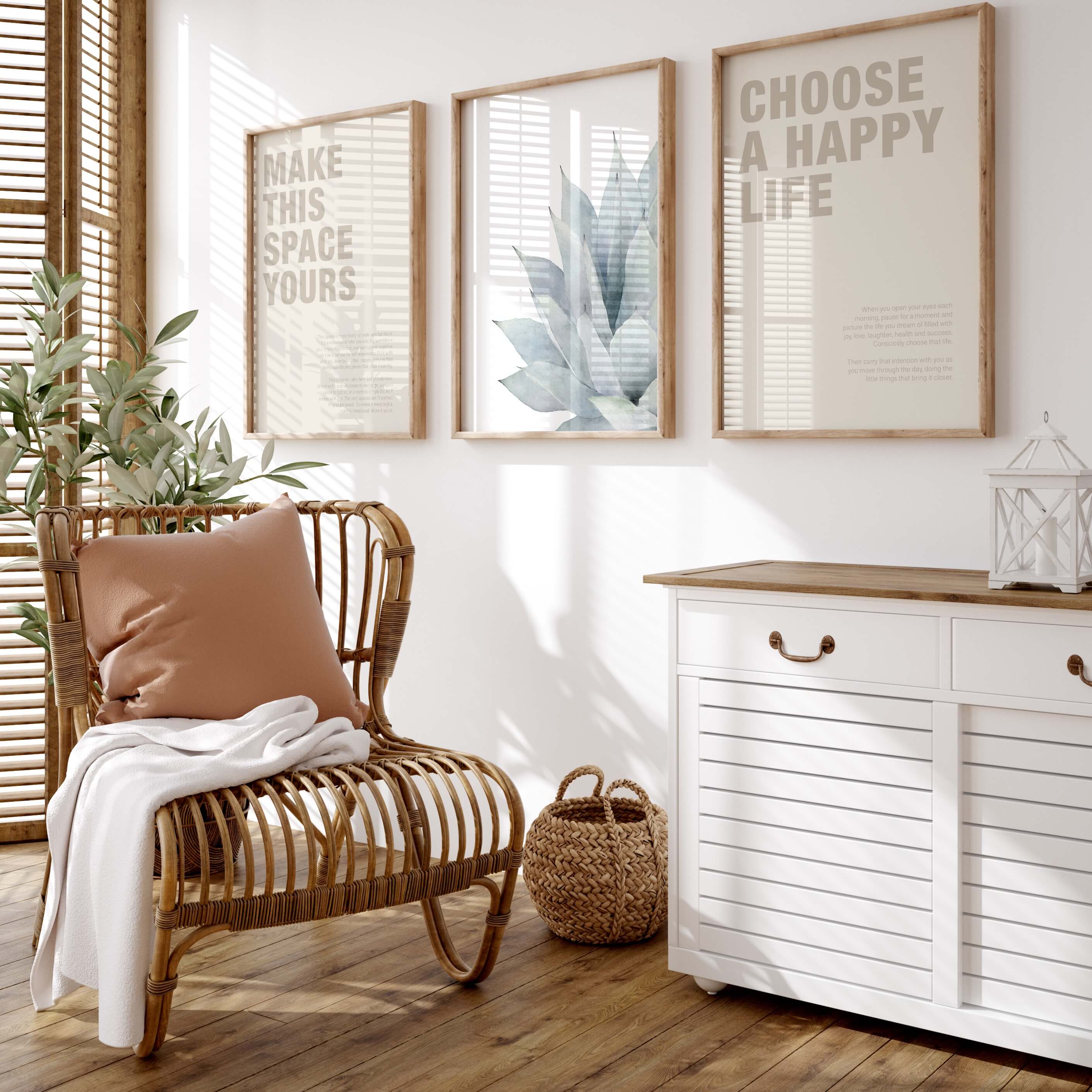 Natural Harmony Gallery Wall