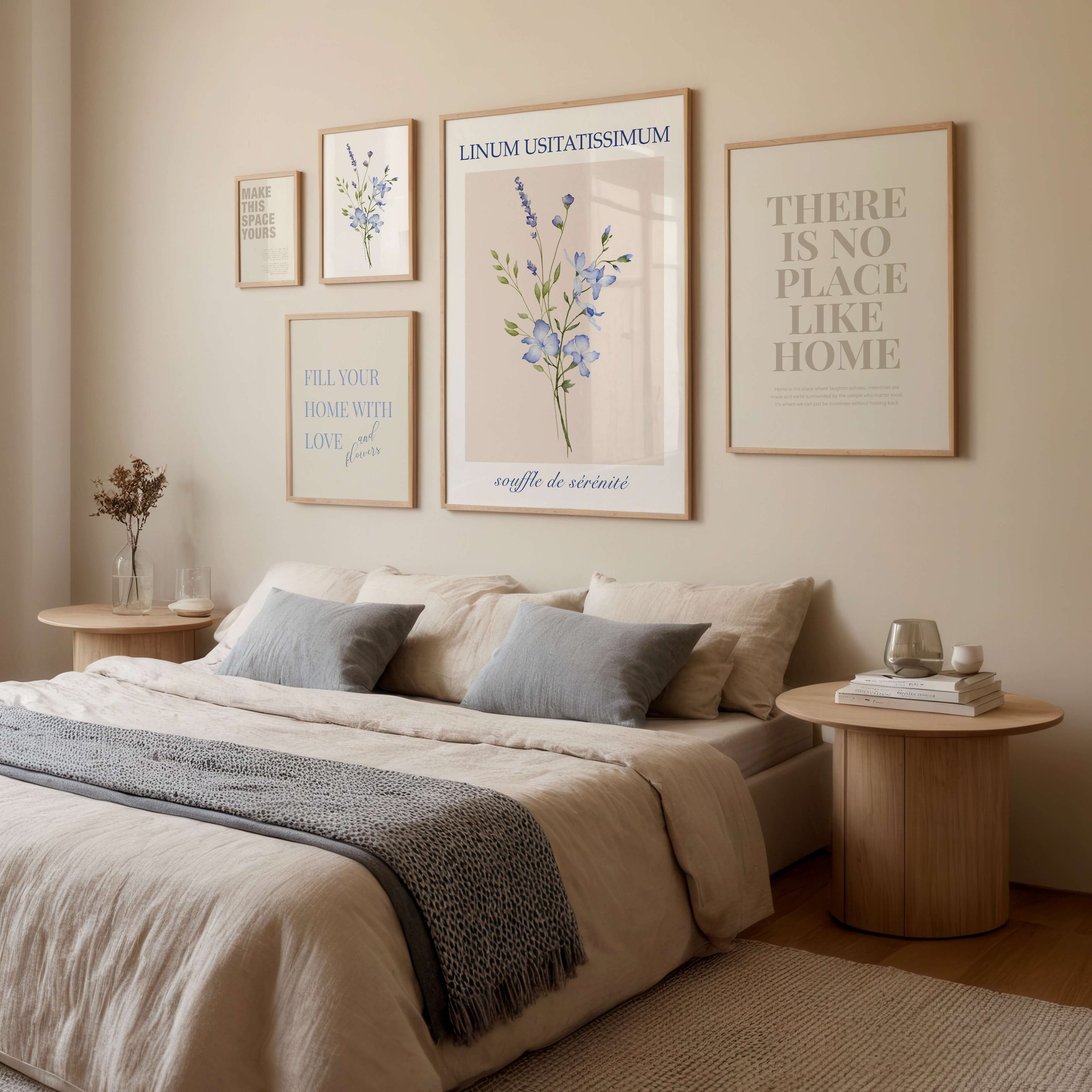 Floral & Quotes Gallery Wall