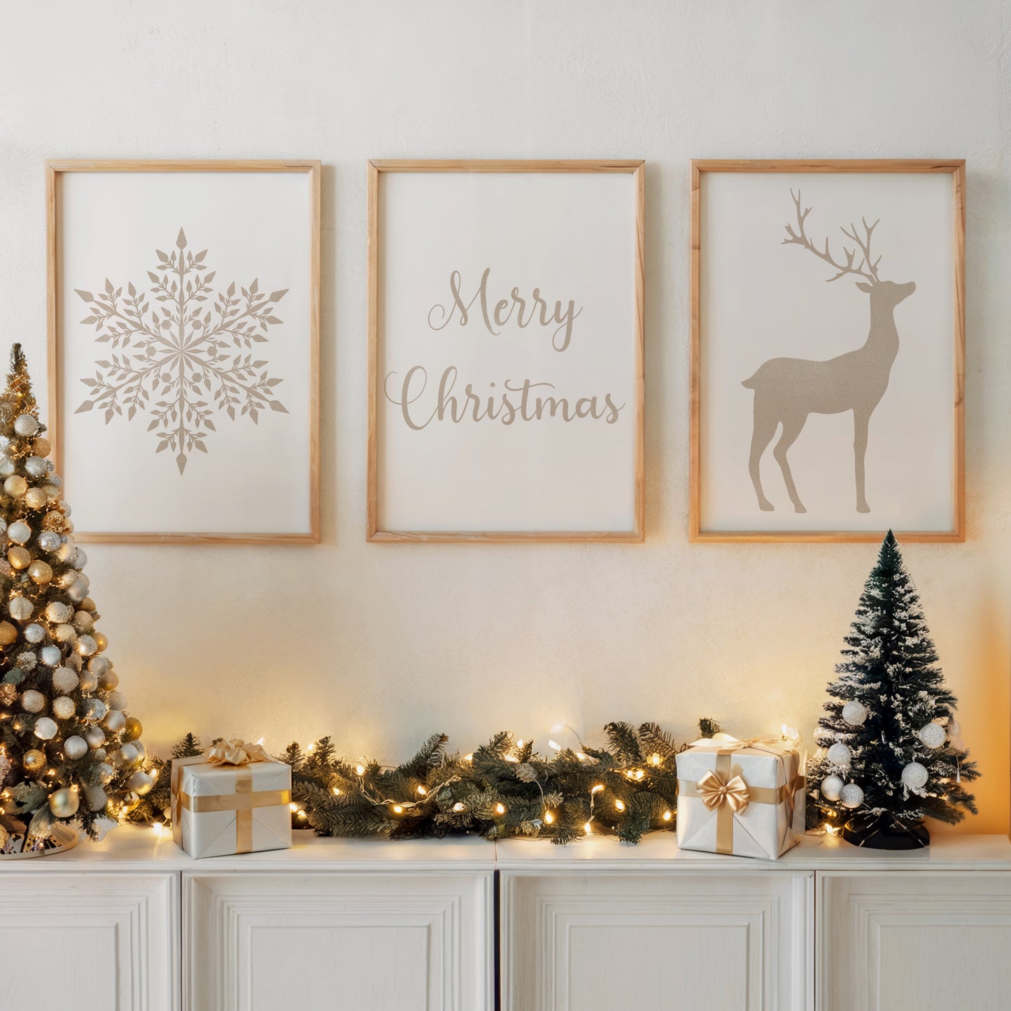 Weihnachtsposter-Set Nr. 1