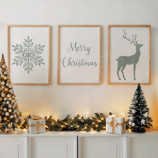 Weihnachtsposter-Set Nr. 1