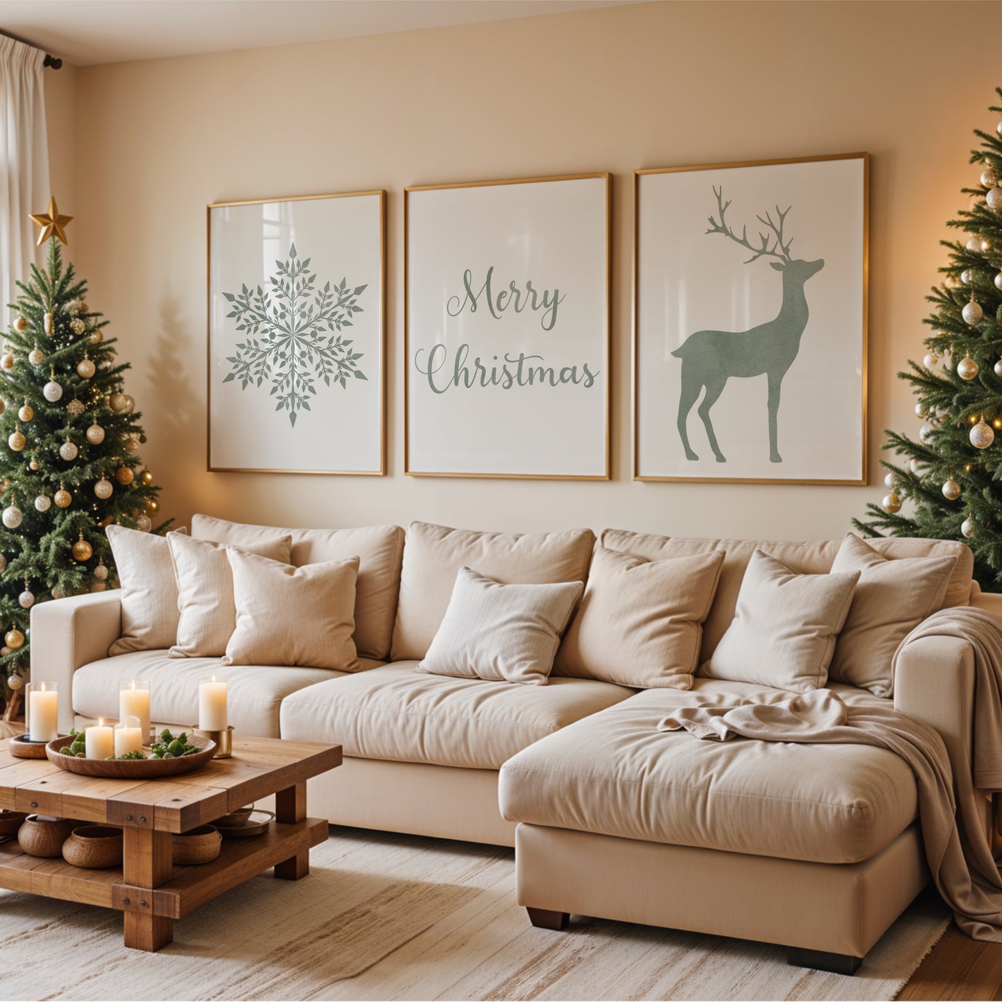 Weihnachtsposter-Set Nr. 1