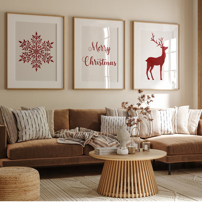 Weihnachtsposter-Set Nr. 1
