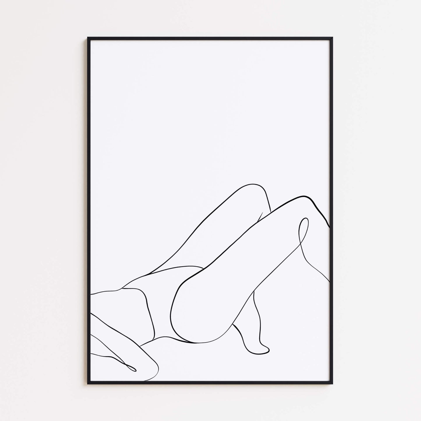 Weibliche Figur Linie Poster