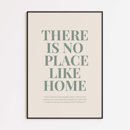 There Is No Place Like Home Green Poster