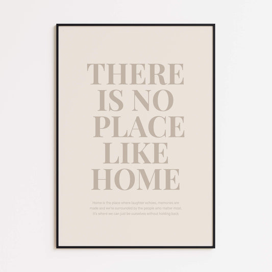 Poster „Zuhause ist es am schönsten“