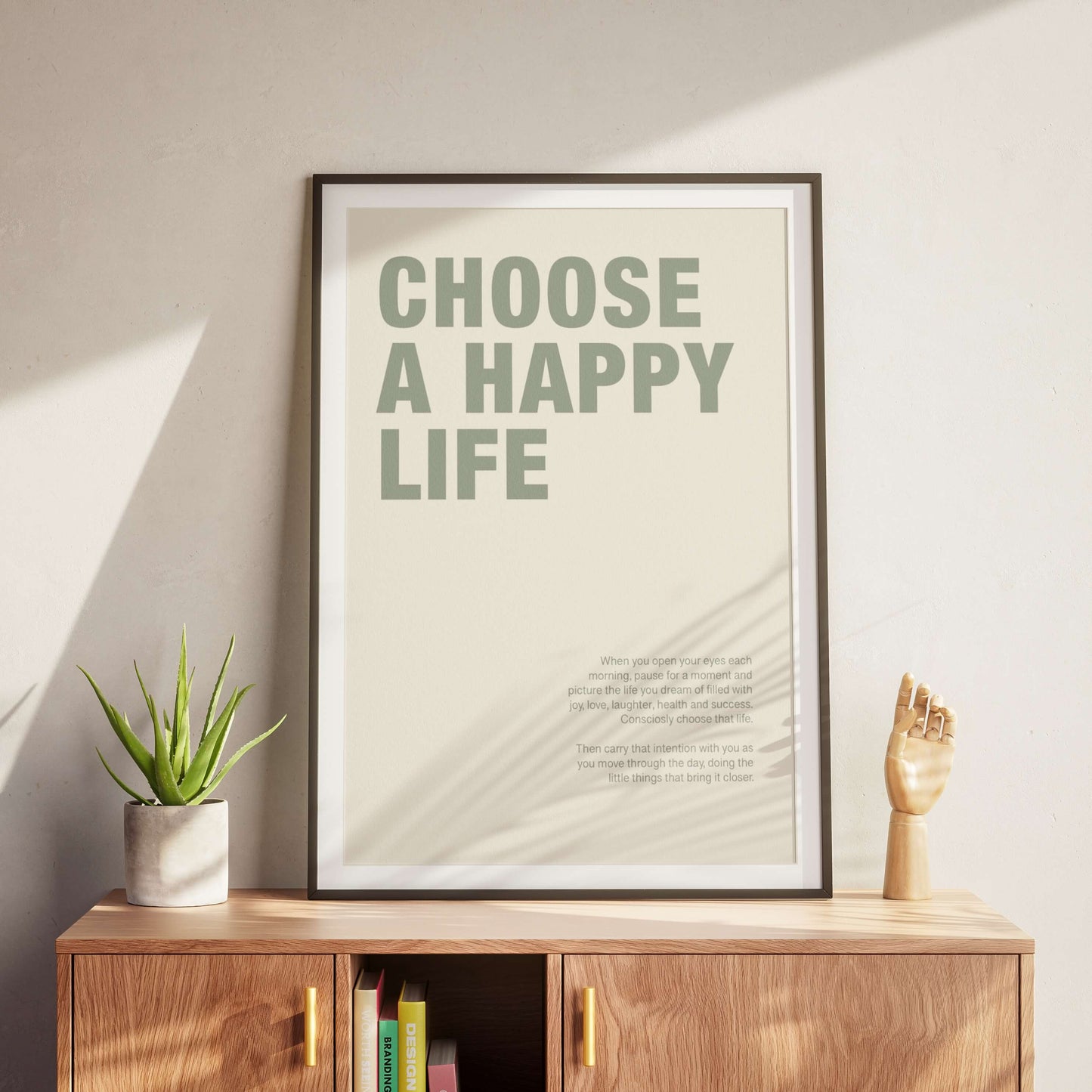 "Choose a Happy Life" Poster