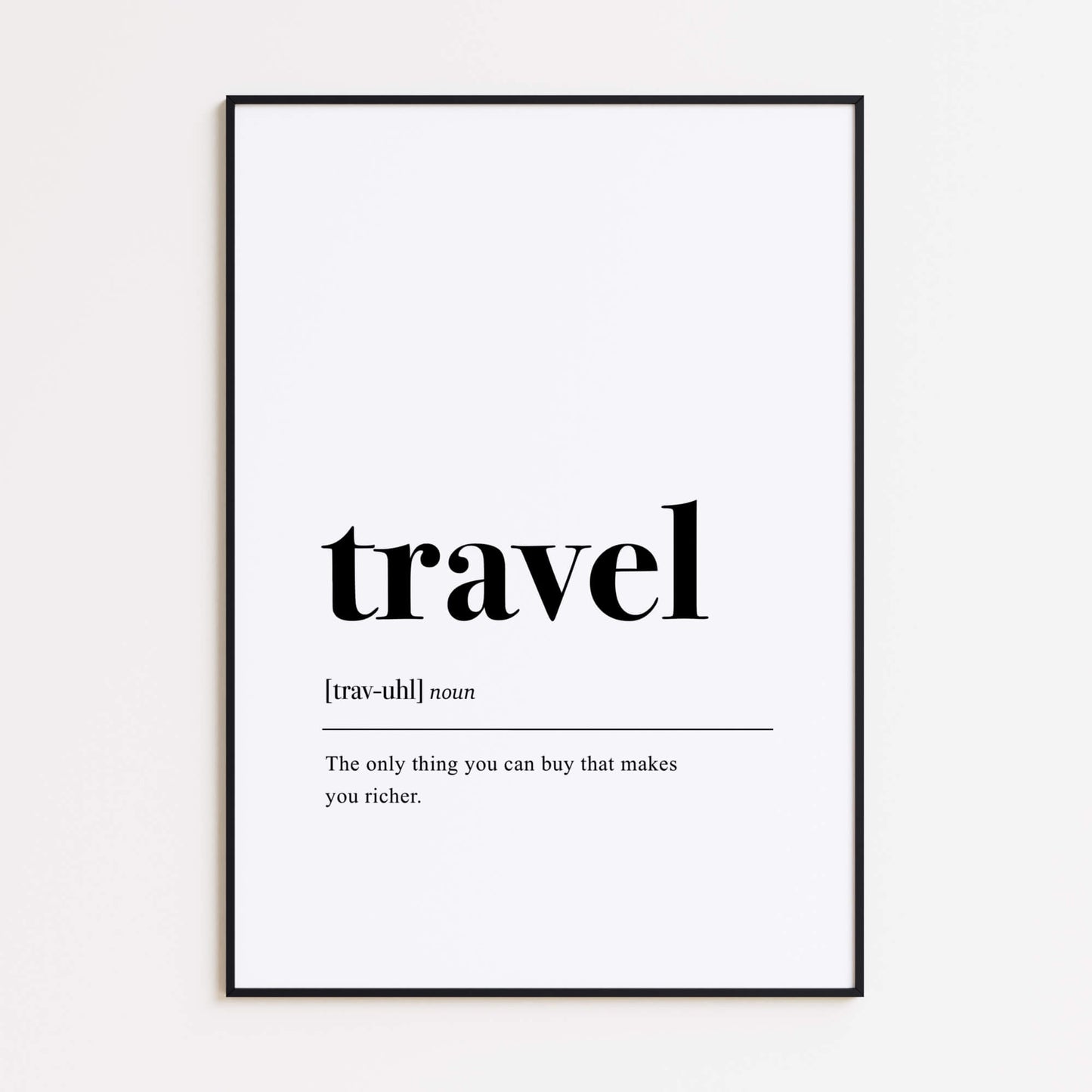Travel Definition Poster