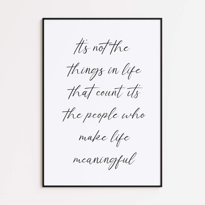 Meaningful Life Poster