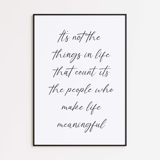 Meaningful Life Poster