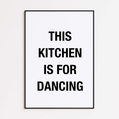Kitchen Dancing Poster