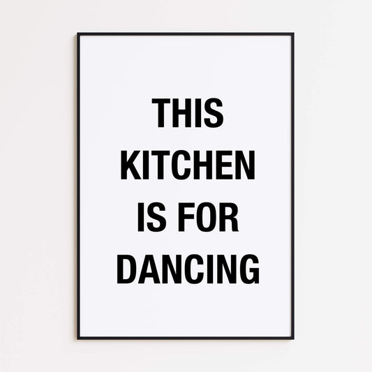 Kitchen Dancing Poster