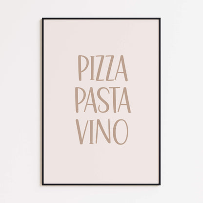 Pizza Pasta Vino Poster
