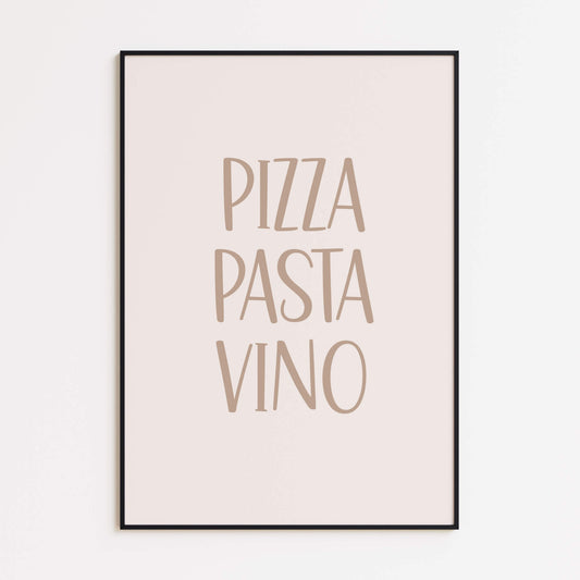 Pizza Pasta Vino Poster