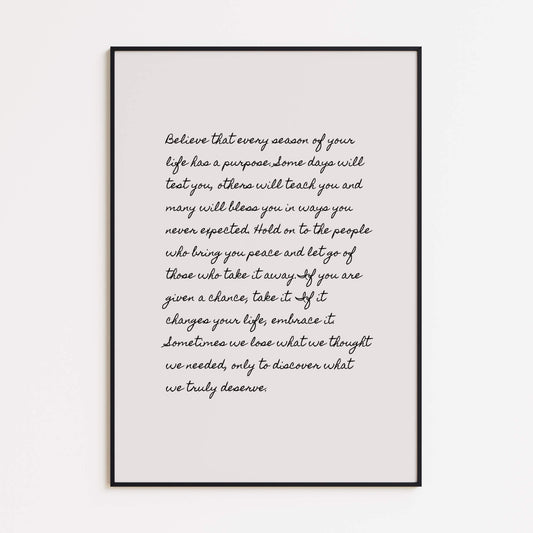 Gratitude & Light Poster