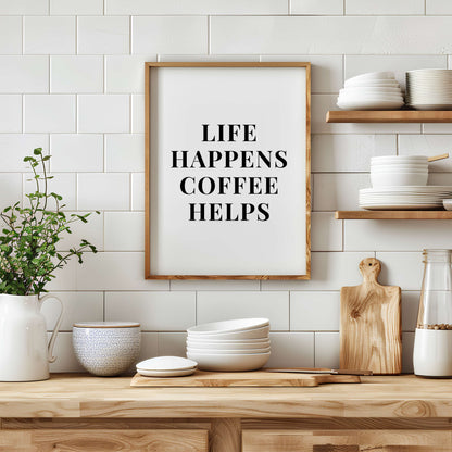 Coffee Helps Poster