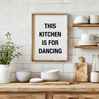 Kitchen Dancing Poster