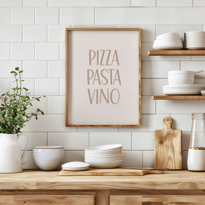 Pizza Pasta Vino Poster