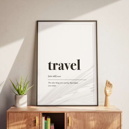 Travel Definition Poster