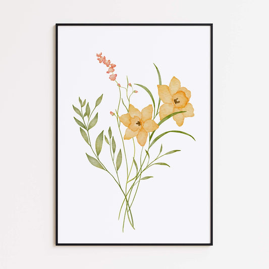 Freesia Refracta-Blumenstrauß Poster