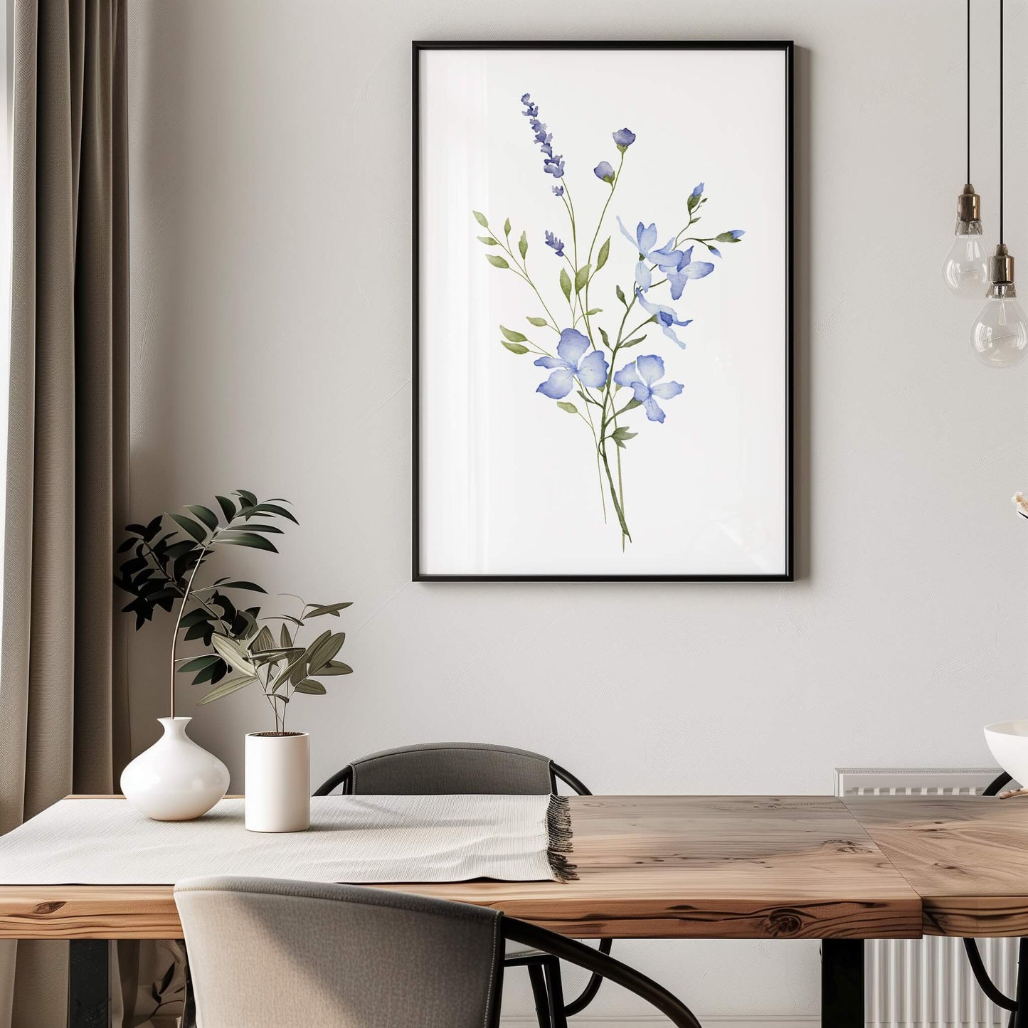 Linum Usitatissimum Bouquet Poster