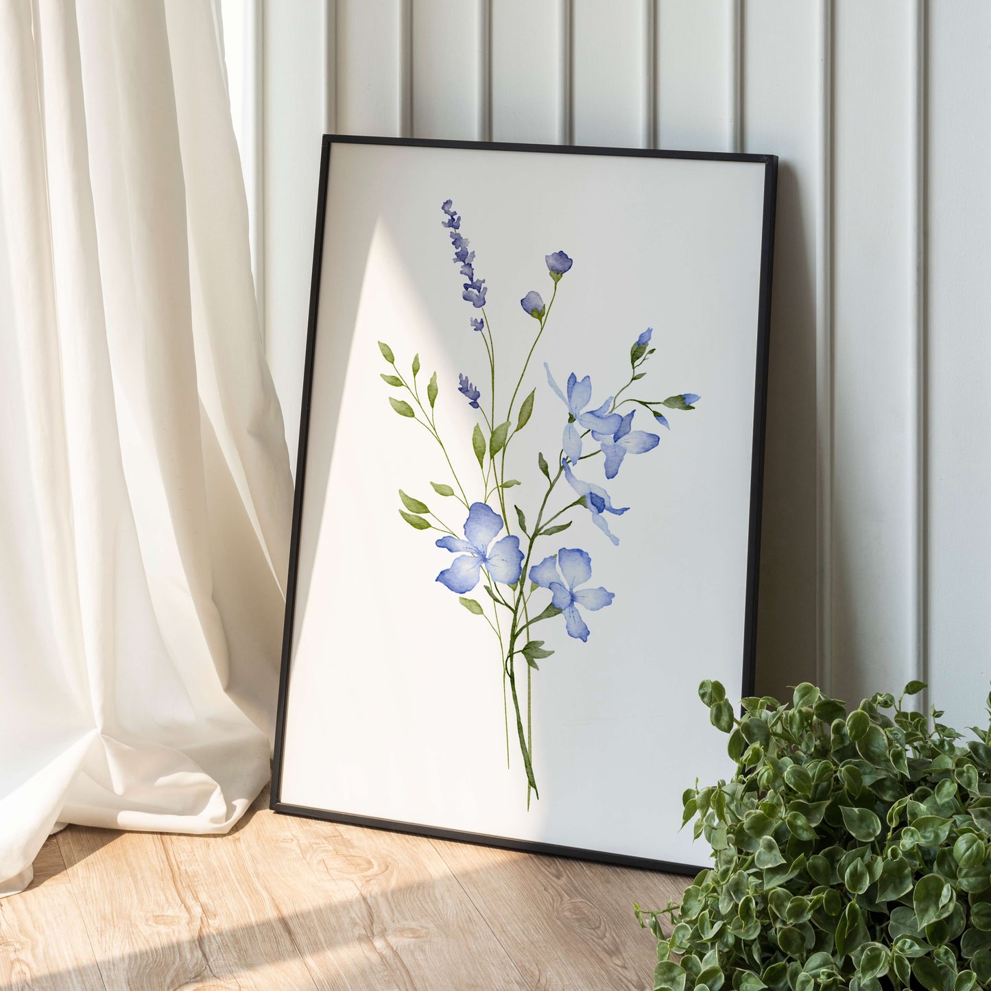 Linum Usitatissimum Bouquet Poster