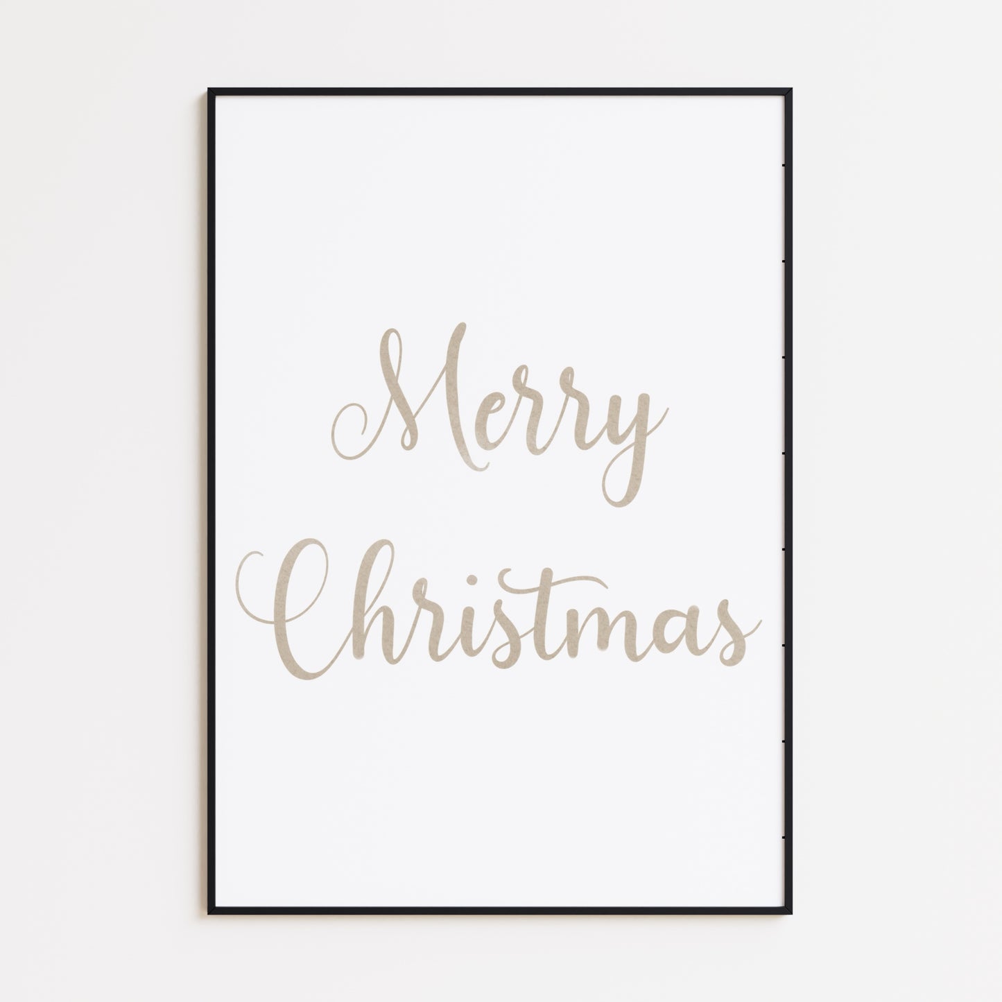 Frohe Weihnachten Kalligraphie Poster