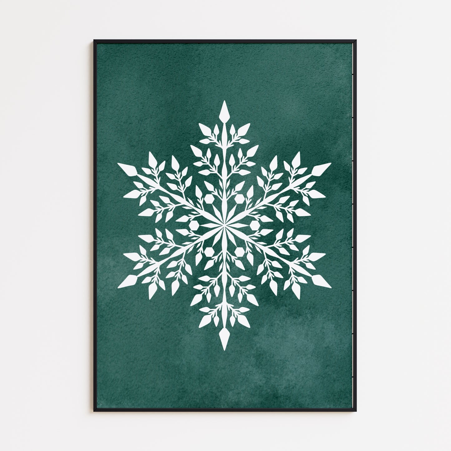 Harmonische Schneeflocke Poster