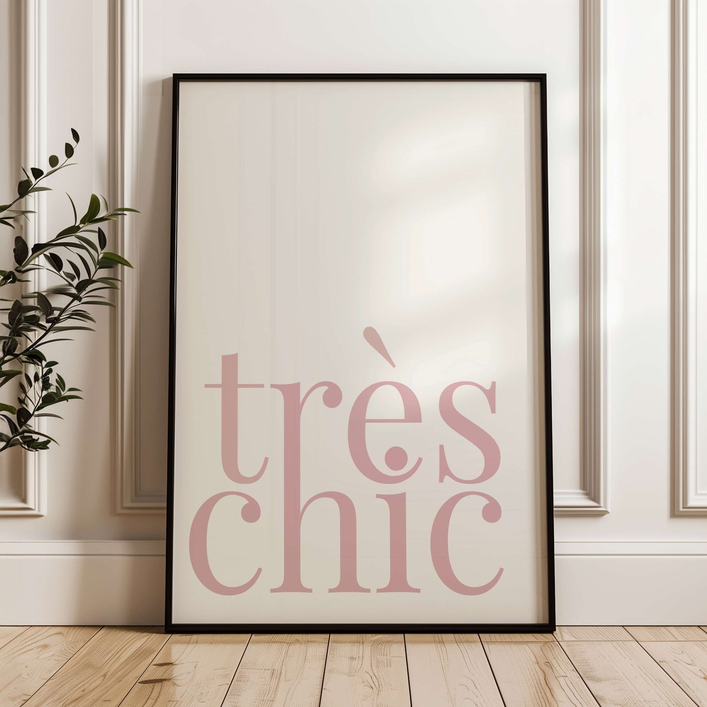 Très Chic Typography Poster