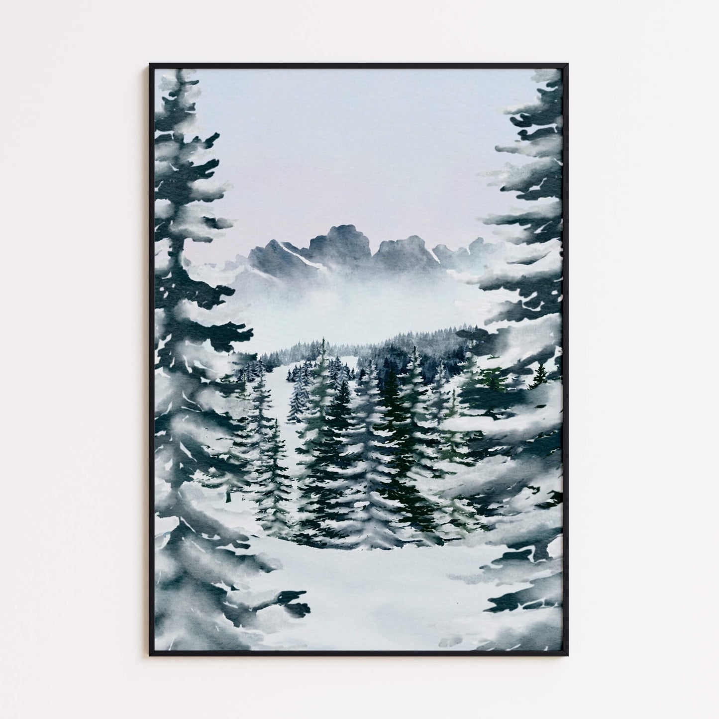 Winterlandschaft Poster Set