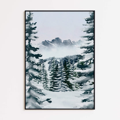 Winterlandschaft Poster Set