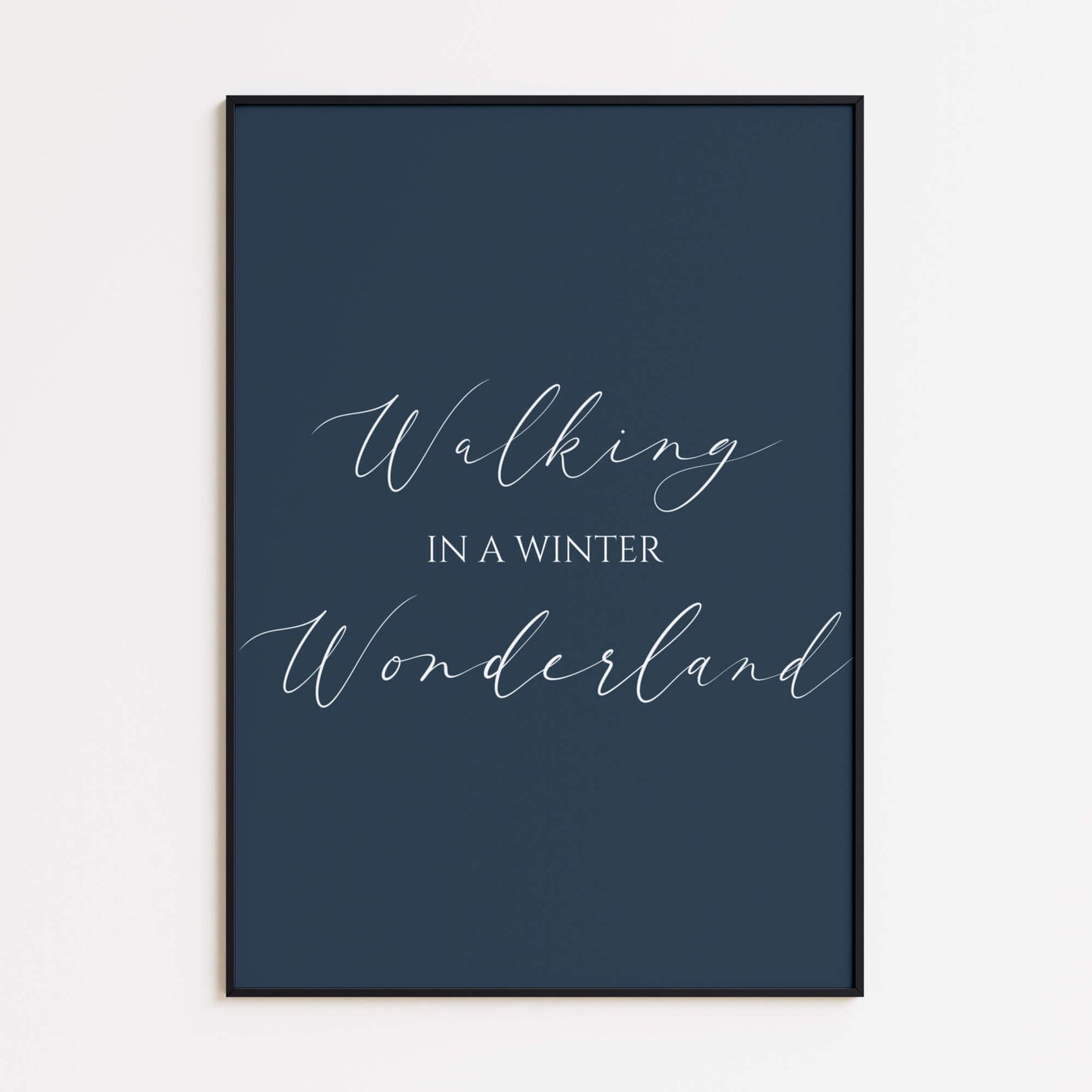 Walking in a Winter Wonderland Poster