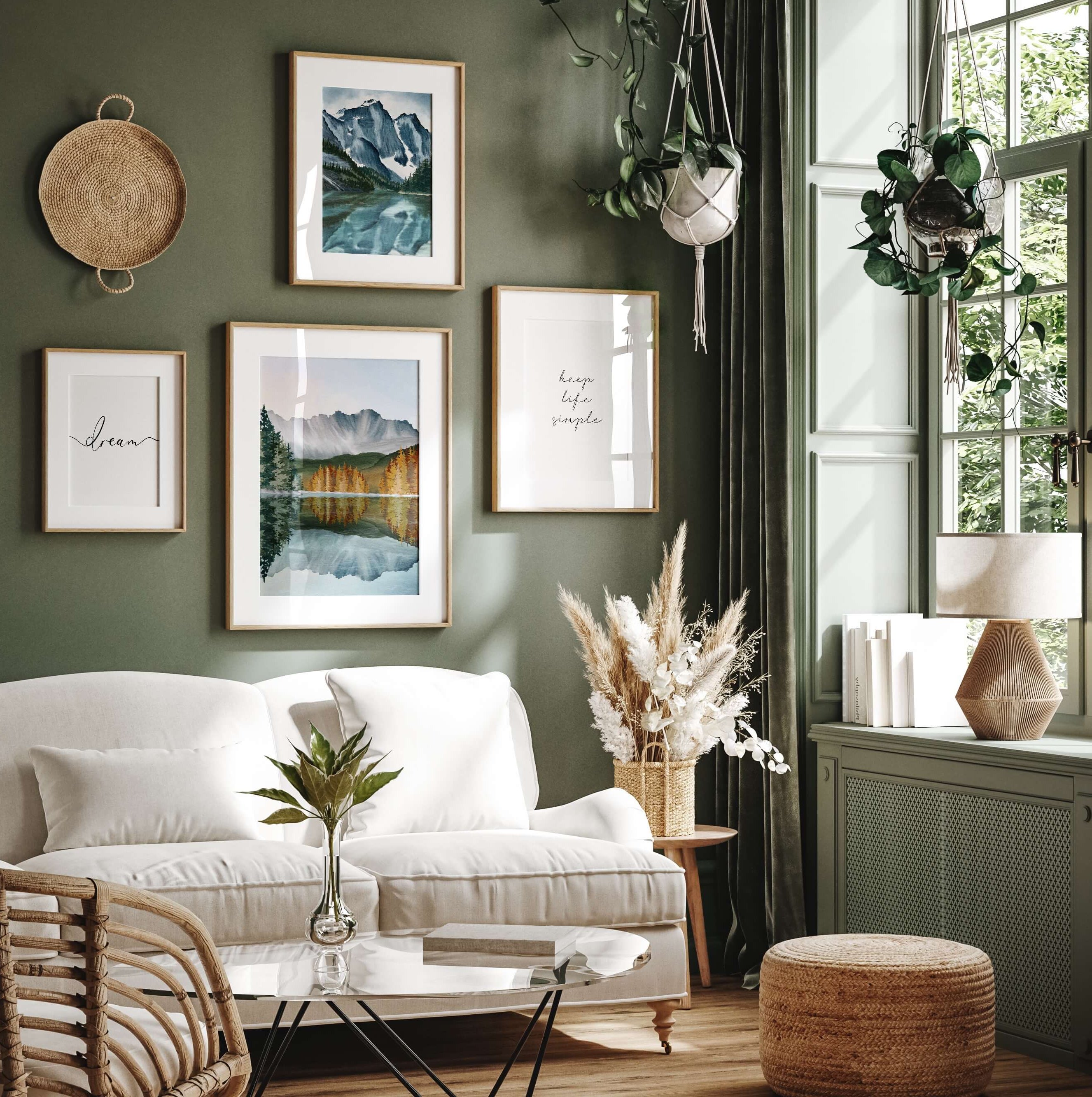 Bergpanorama Bilderwand